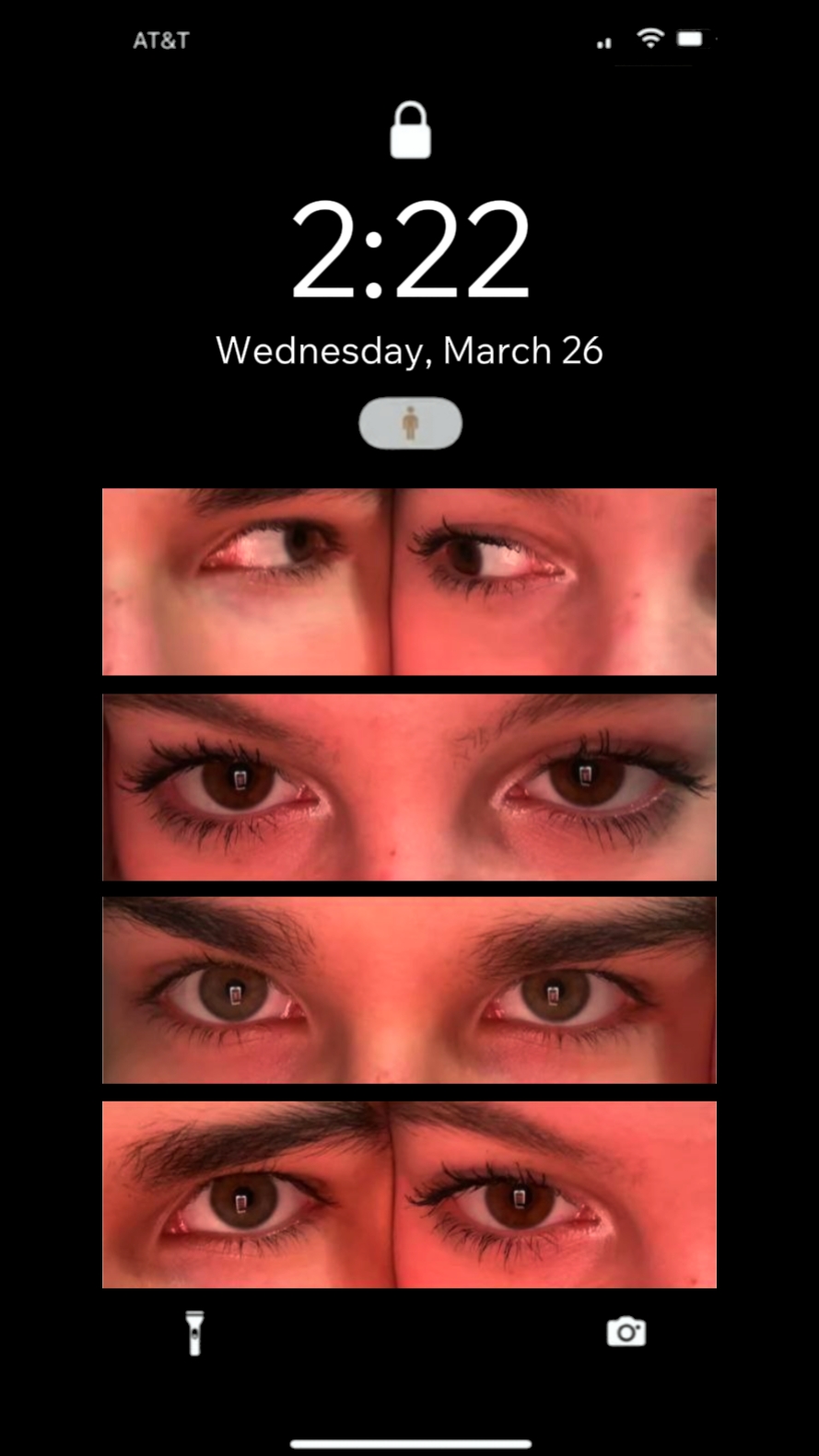 Pantalla de bloqueo de tendencia de ojos