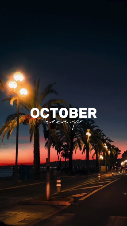 Récapitulatif d'octobre 