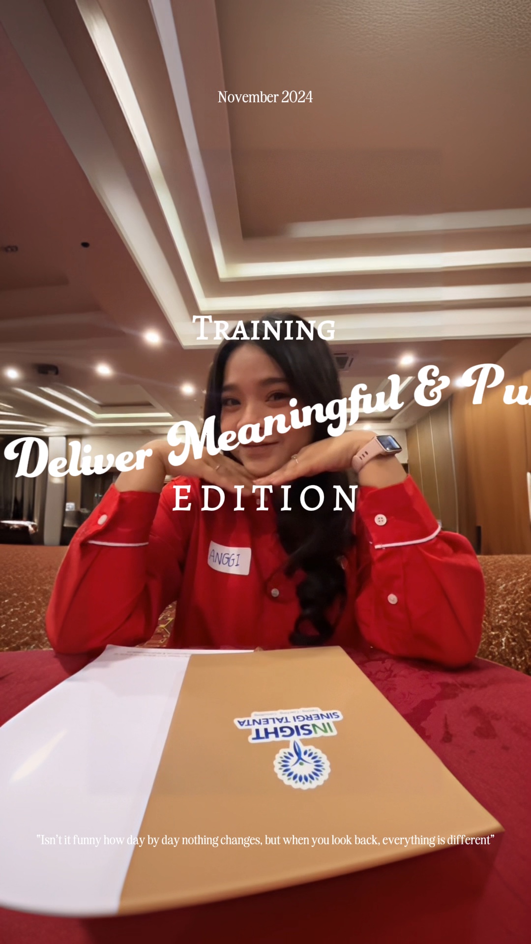 training vlog