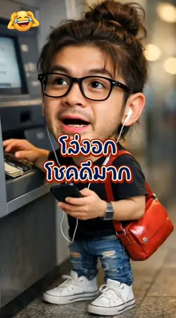 โล่งอก
โชคดีมาก