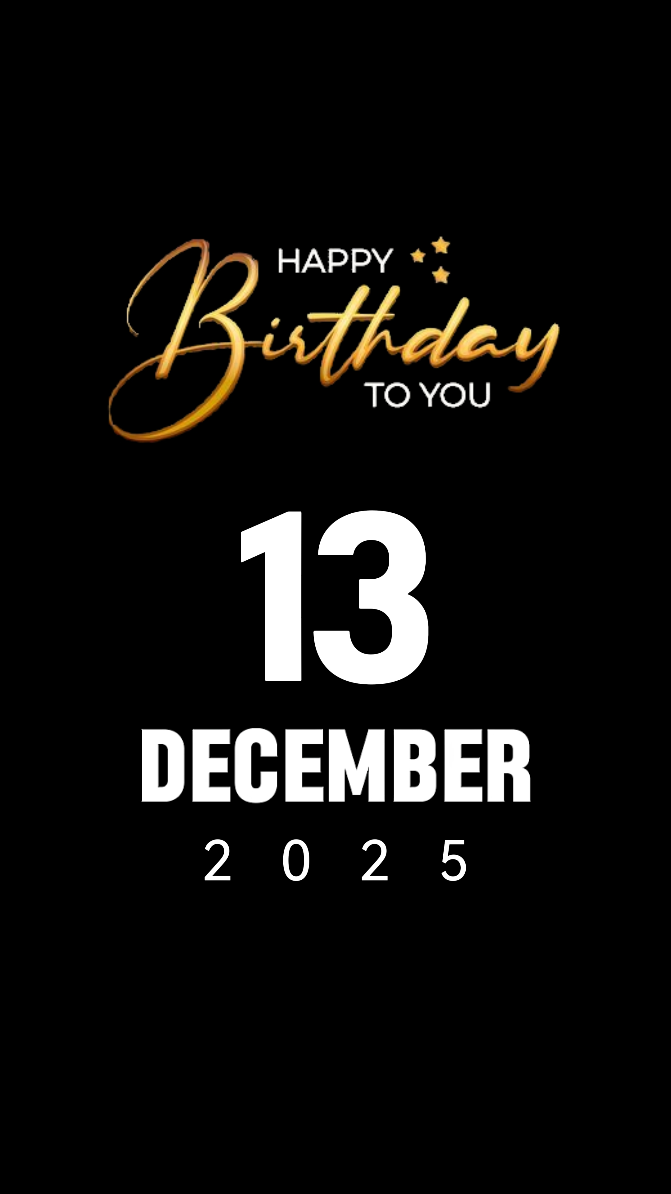 HBD 13 DESEMBER 2026