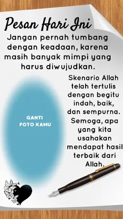 Pesan Hari ini