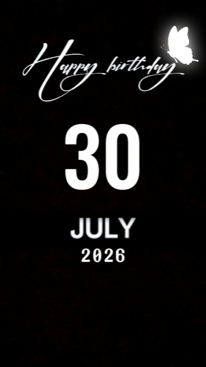 birthday 30 July 