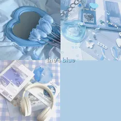 she's blue she's red