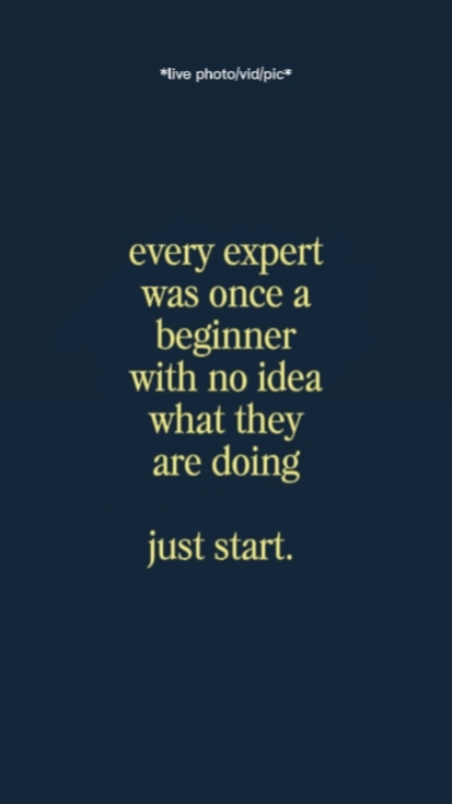 just start