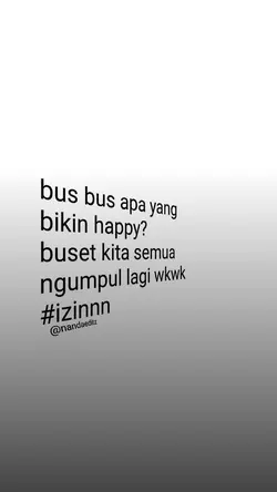bus bus apa yang