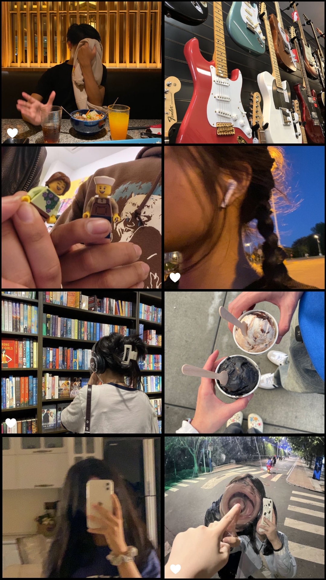 Colagem de 8 fotos