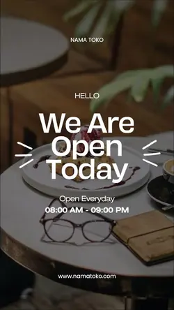 we are open 