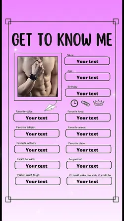 Get to know me