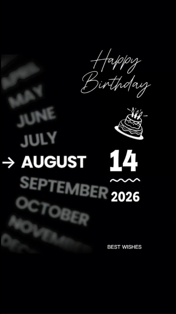 Birthday 14 August 
