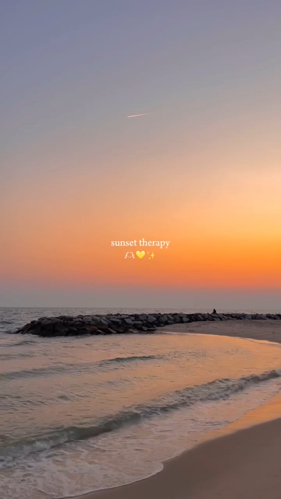 sunset therapy 🫶🏻💛✨