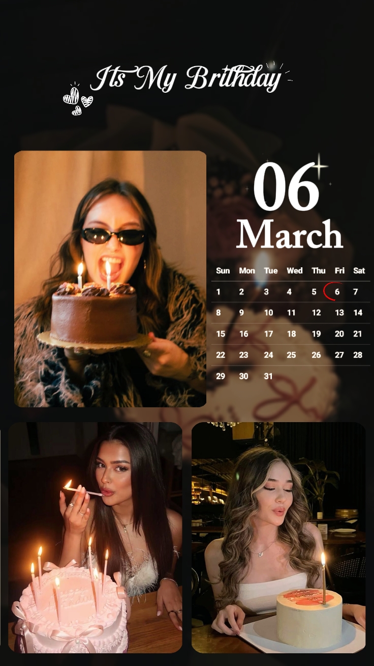 my brithday 06 march