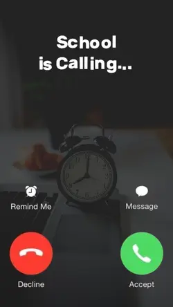 school is calling..