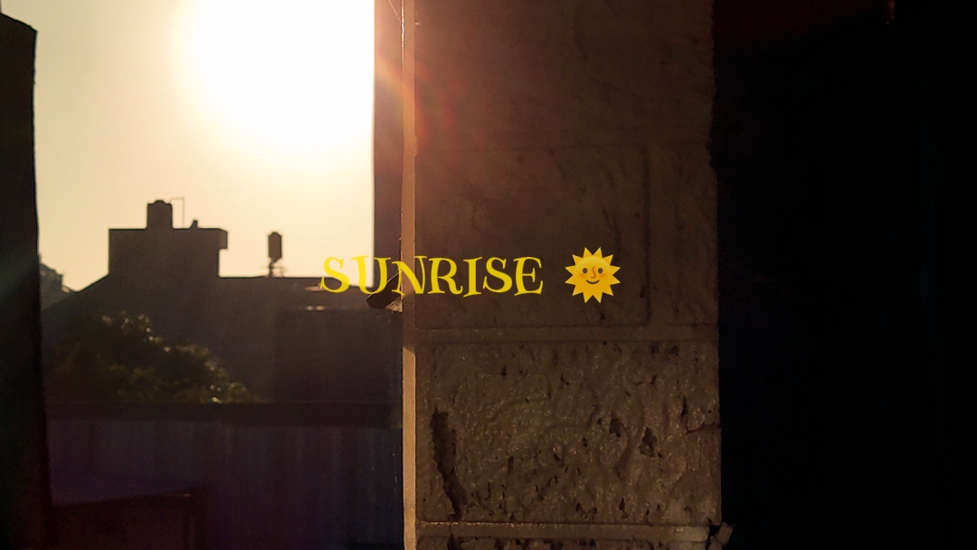 cinematic sunrise