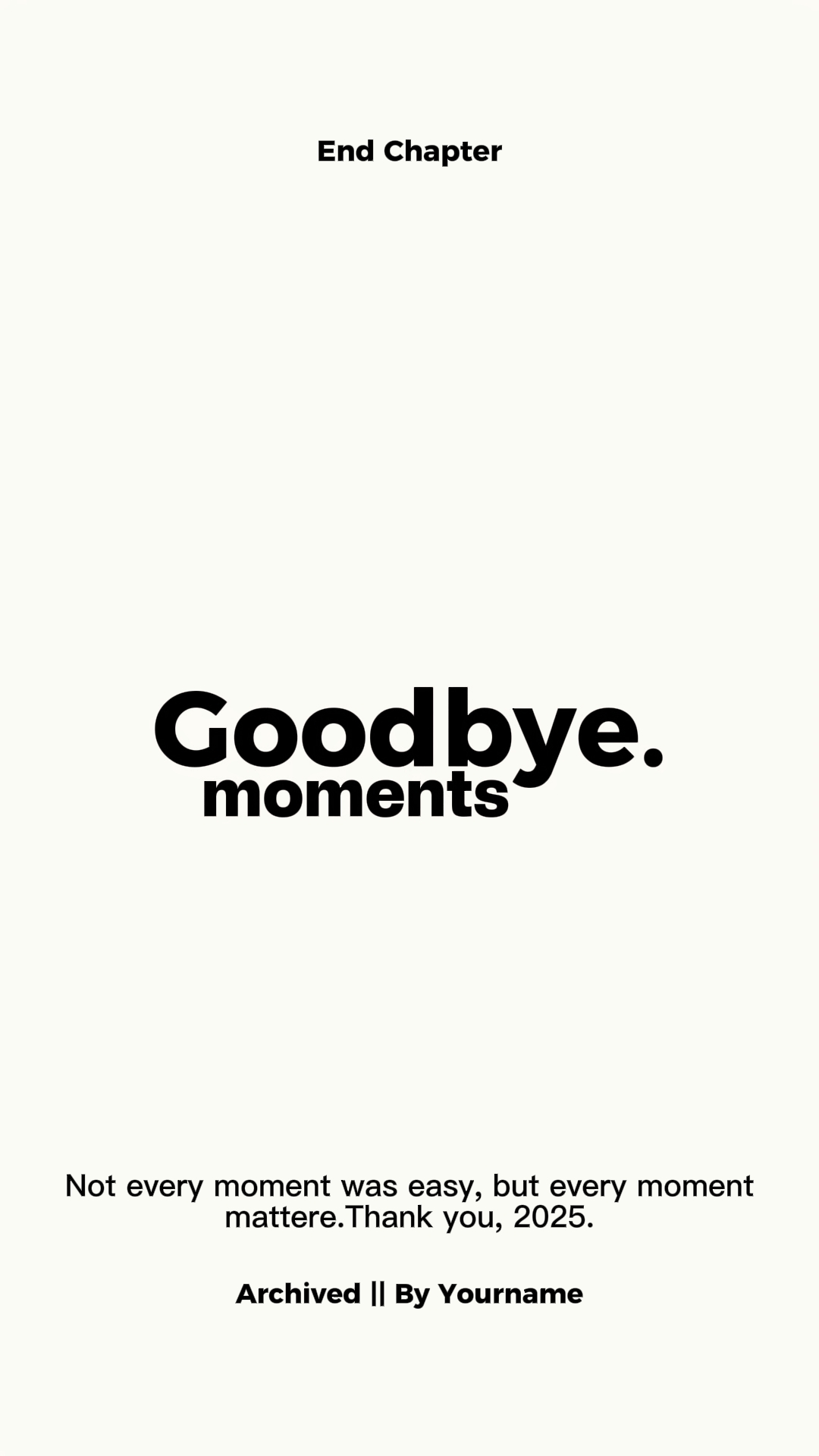 GOODBYE 2025