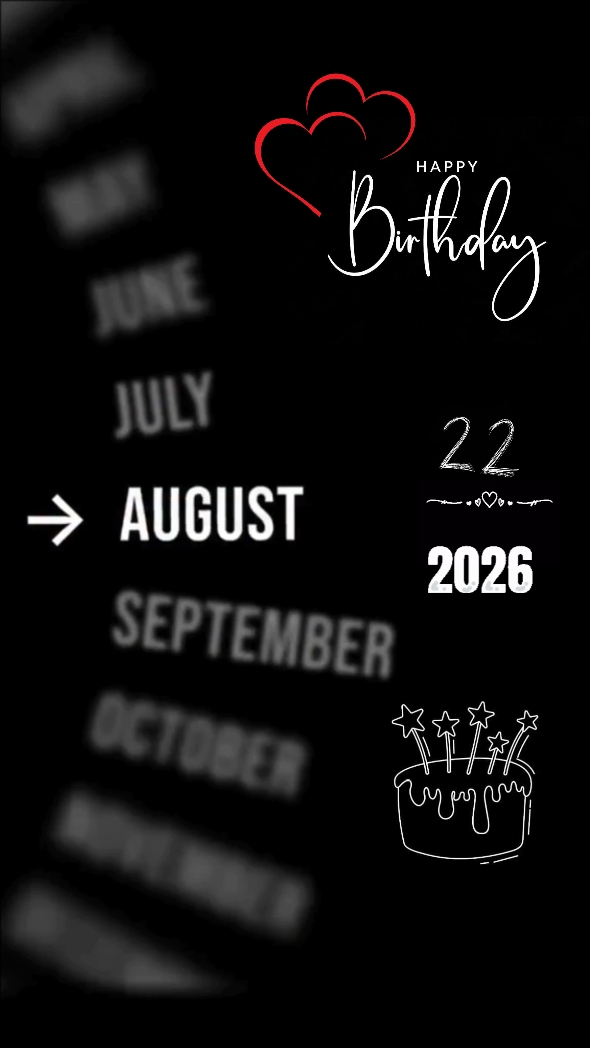 HBD untuk saya 22 Agustus