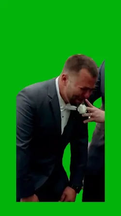 Crying groom templat