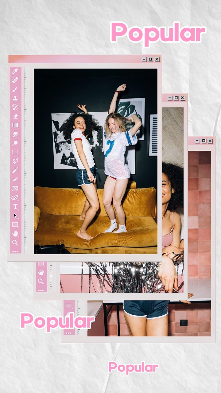Roupa Feminina Exibição Em Estilo Colagem 