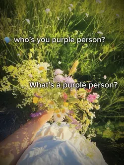 Purple person