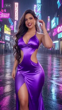 Look purple dress