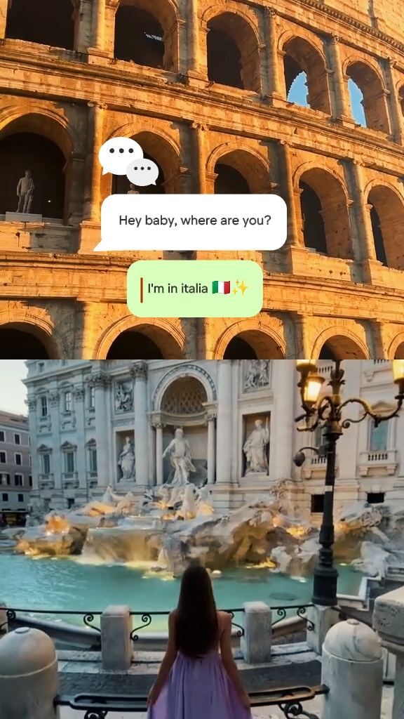 Ich bin in Italien