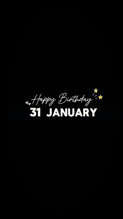 31 ULANG TAHUN JANUARI
