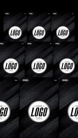 cinematic logo intro
