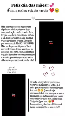 feliz dia das mães 