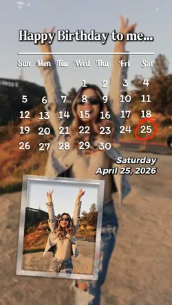 25 APRIL, HBD TO ME