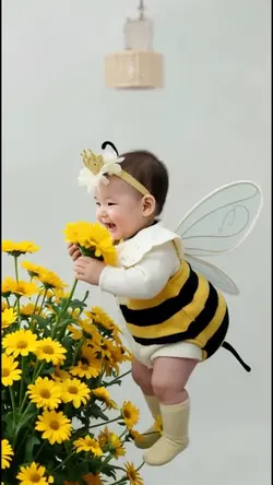 the cute baby bee