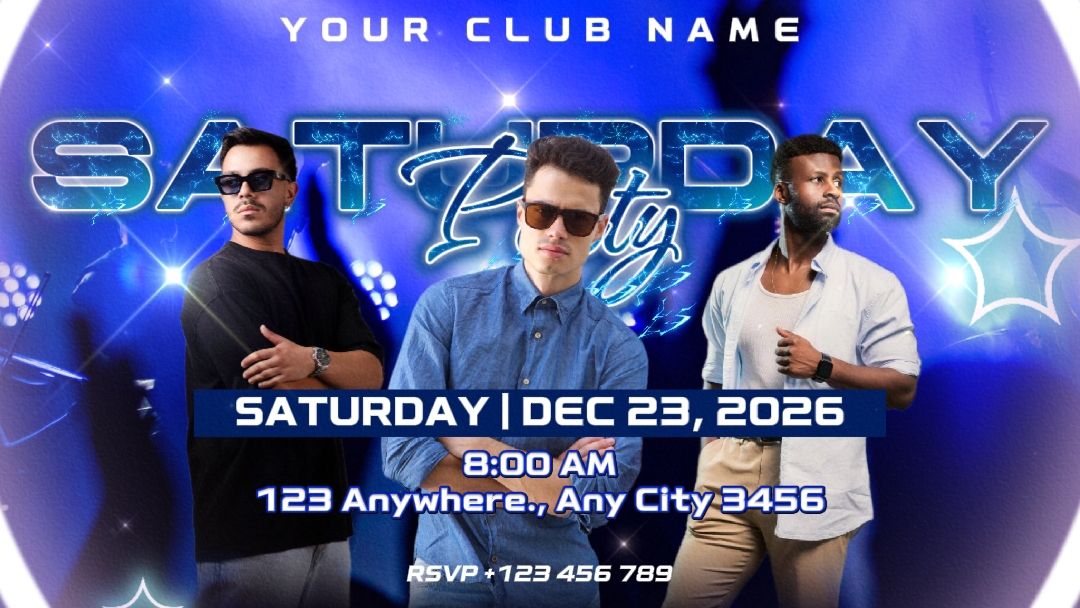 NOITE DE FESTA DE SÁBADO