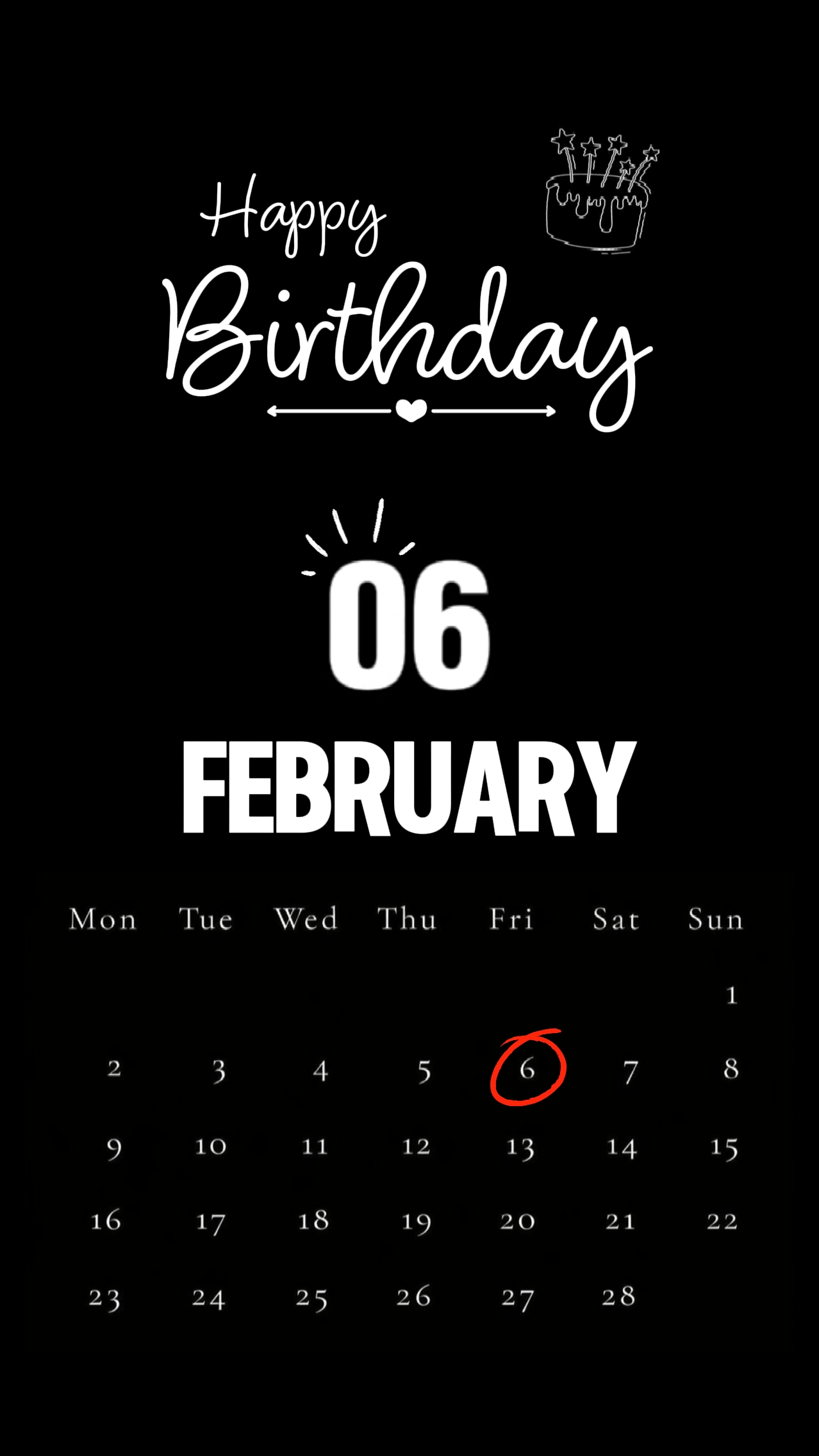 BIRTHDAY FEBRUARY 06