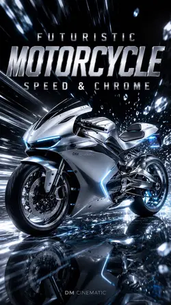 Futuristic Motorcycl