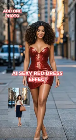 AI Sexy dress effect