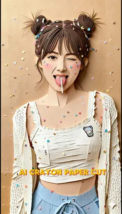 AI CRAYON PAPER CUT 