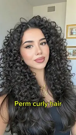 Perm curly hair