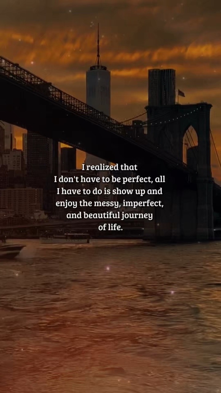 I realized that
