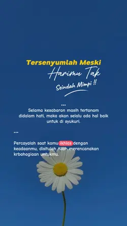 Tersenyumlah