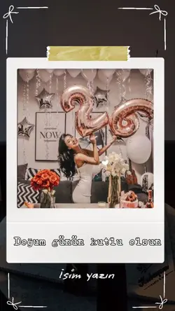 Doğum günü şablonu