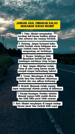 Jangan asal makan 