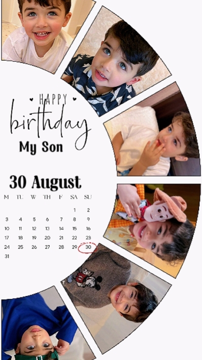HBD SON 30 AUGUST