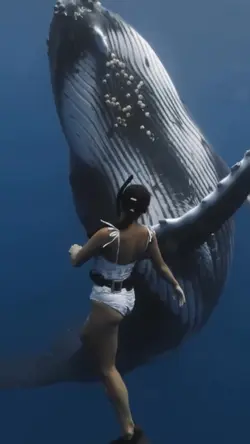 under water