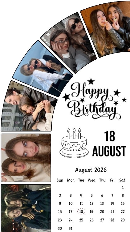 BIRTHDAY 18 AUGUST 