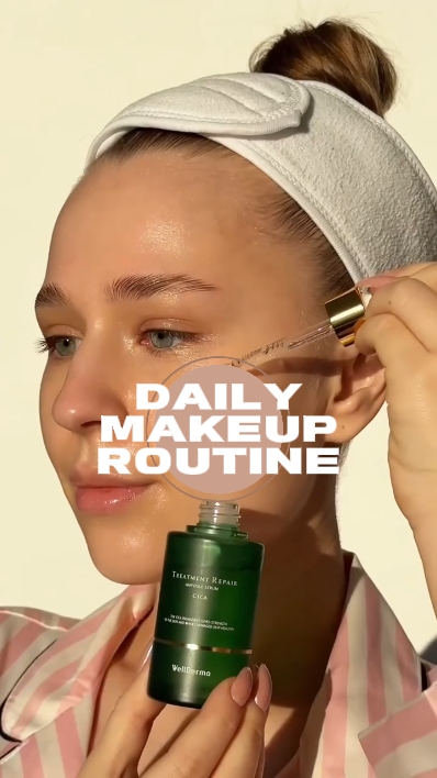 Daily makeup routine