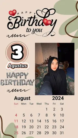 New 3 Agustus Hbd 