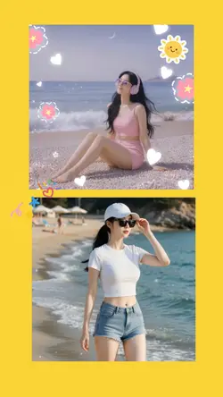 Summer Beach Girl