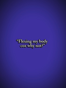 Flexionando mi cuerpo 