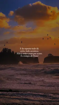 É o tempo de Deus! 