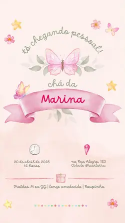 chá de bebê menina