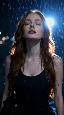 Rain photoshoot